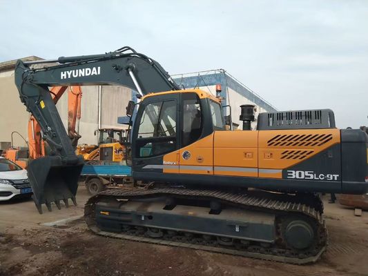 R305LC-9T Excavadora usada Excavadora usada Hyundai para el sitio de construcción