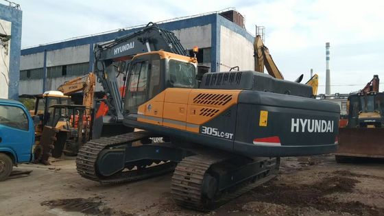 R305LC-9T Excavadora usada Excavadora usada Hyundai para el sitio de construcción