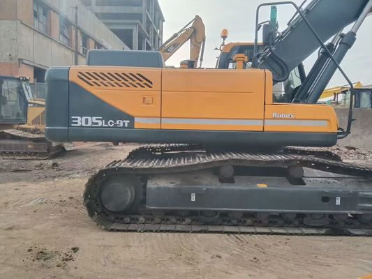 R305LC-9T Excavadora usada Excavadora usada Hyundai para el sitio de construcción