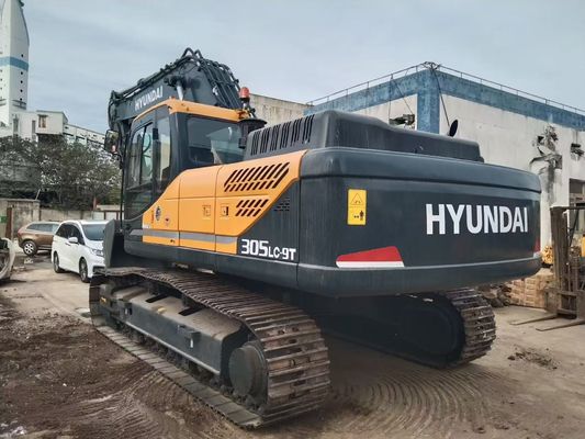 R305LC-9T Excavadora usada Excavadora usada Hyundai para el sitio de construcción