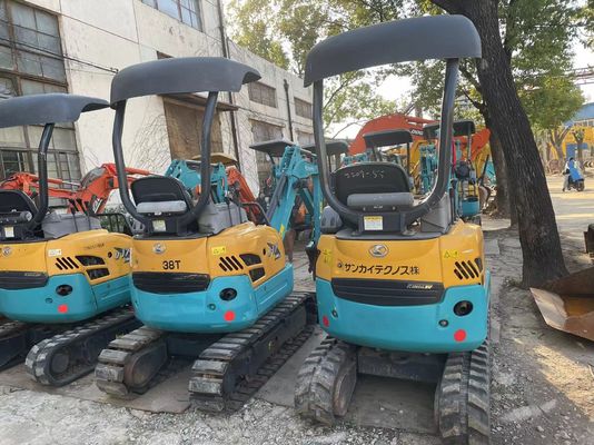 Color original utilizado Kobelco Excavadora U17 Alta eficiencia para trabajar en interiores
