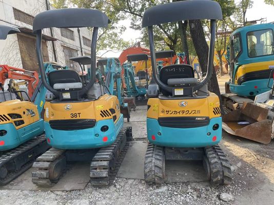 Color original utilizado Kobelco Excavadora U17 Alta eficiencia para trabajar en interiores