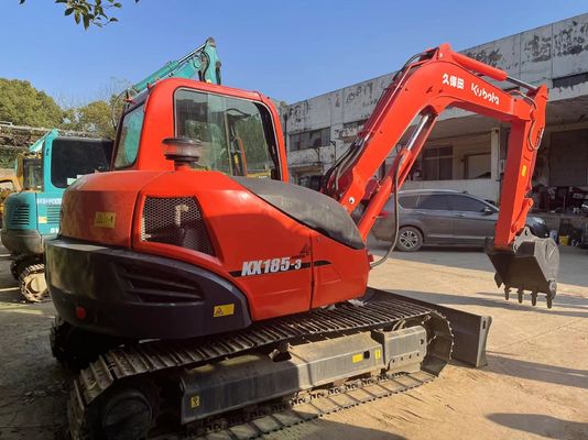 Excavadora original japonesa usada Kubota KX185-3 para la venta/Excavadora mini Kubota usada para la venta