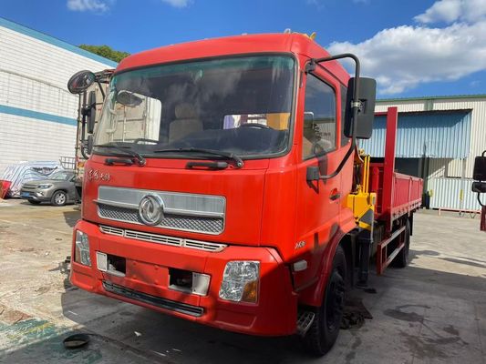 8 toneladas XCMG SQS200-4 camión montado grúa usada con camión DongFeng 2019 año