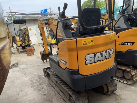 Usado SANY SY16C mini excavadora operación suave para trabajar en el jardín