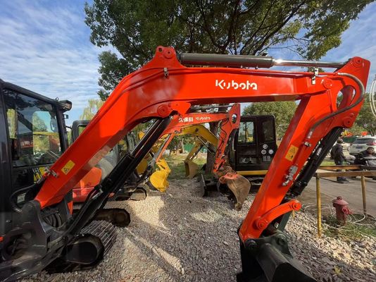 Color de repintura Usado Kubota KX163-5 Mini Excavadora en excelente estado/Excavadora Kubota con motor EPA y brazo oscilante