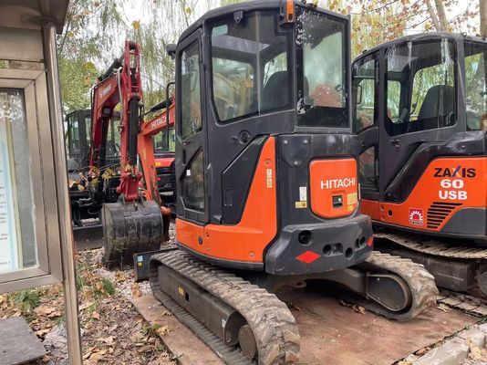 Original Japón Usado Hitachi ZX35U-5N mini excavadora en excelente estado / Usado mini excavadora japonesa con brazo de swing y motor EPA