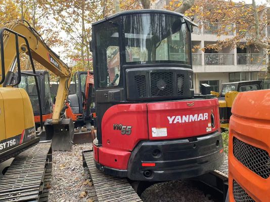 Excavadora japonesa de segunda mano Yanmar Vio55-5B con motor EPA/Excavadora mini Kubota de segunda mano