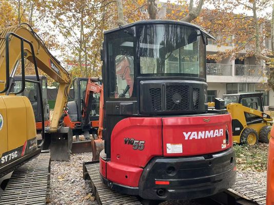 Excavadora japonesa de segunda mano Yanmar Vio55-5B con motor EPA/Excavadora mini Kubota de segunda mano