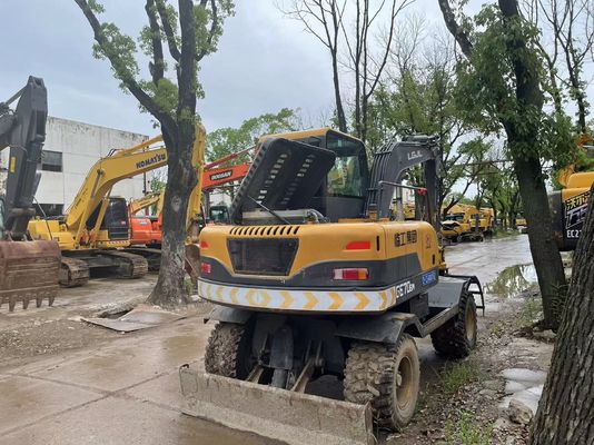 2018 año usado SDLH LG670BM Excavadora de ruedas con pinza hidráulica