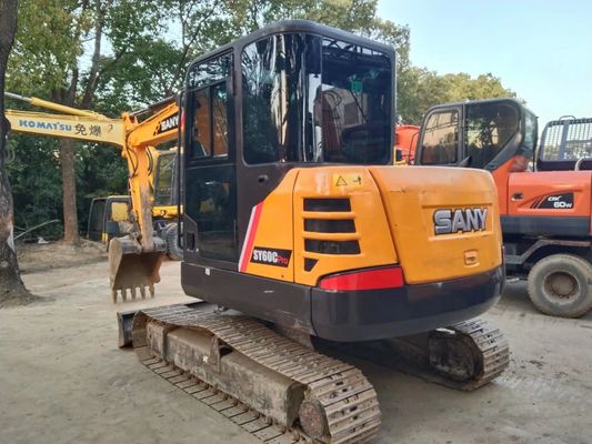 2020 año usado SANY SY60C-9 Mini Excavadora de rastreo Color original