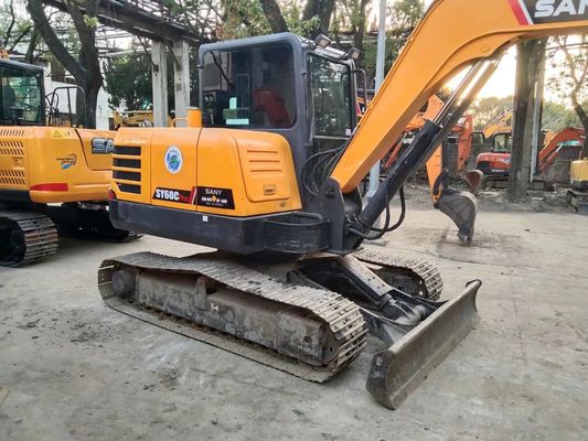 2020 año usado SANY SY60C-9 Mini Excavadora de rastreo Color original