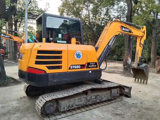 2020 año usado SANY SY60C-9 Mini Excavadora de rastreo Color original