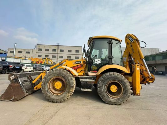 Reino Unido Original Usado JCB 4CX Cargador de retroexcavadora con cuatro en un solo cubo / Usado JCB Cargador de retroexcavadora en venta caliente