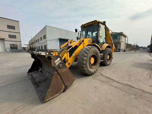 Reino Unido Original Usado JCB 4CX Cargador de retroexcavadora con cuatro en un solo cubo / Usado JCB Cargador de retroexcavadora en venta caliente