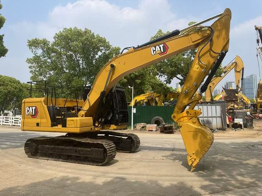 Excavadora Caterpillar 320GC con enganche hidráulico en buen estado