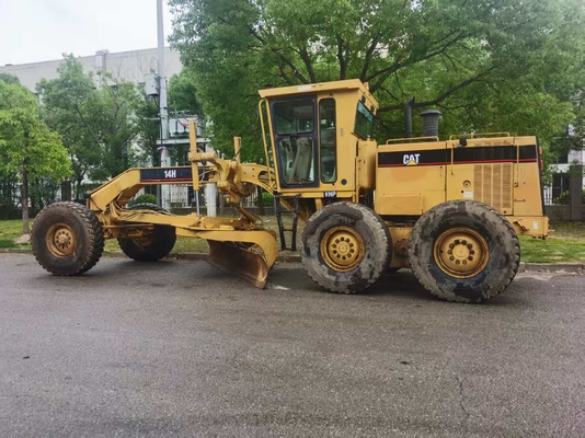 Motoniveladora Caterpillar 14H de color original en excelentes condiciones
