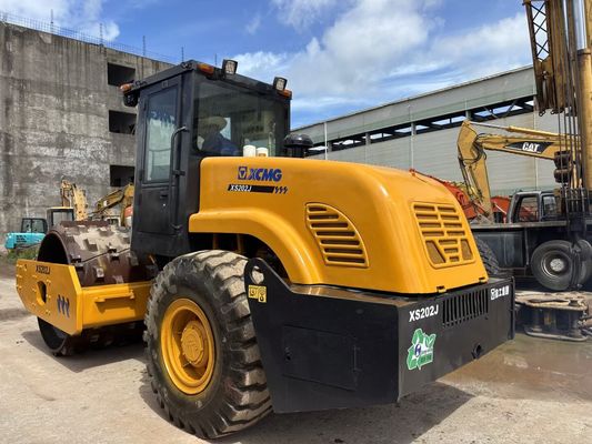Rodillo compactador de un solo tambor XCMG XS202J con pata de cabra a precio económico
