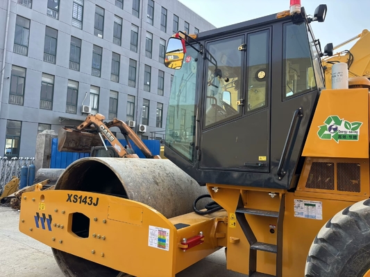 Rodillo compactador de carretera XCMG XS143J de un solo tambor de 14 toneladas en excelentes condiciones