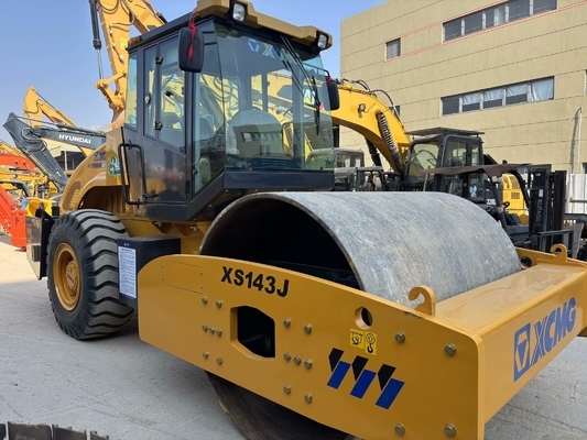 Rodillo compactador de carretera XCMG XS143J de un solo tambor de 14 toneladas en excelentes condiciones