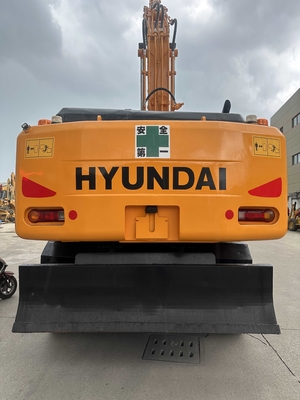 Excavadora de ruedas Hyundai R210W-7 coreana original en excelente estado