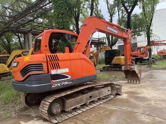 Doosan DX75-9C mini excavadora de segunda mano 2017 año Visibilidad y seguridad