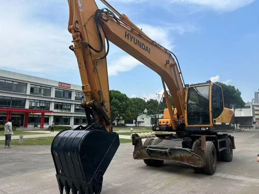 Excavadora de ruedas Hyundai R210W-9 de segunda mano en excelente estado/Excavadora de ruedas de segunda mano a la venta