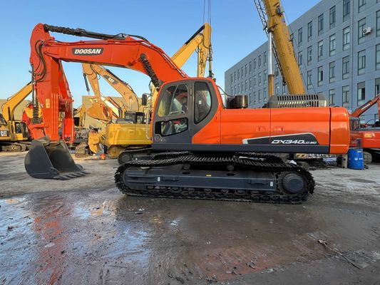Repintura de color usado Doosan DX340LC-9C Excavadora de rastreo En excelentes condiciones